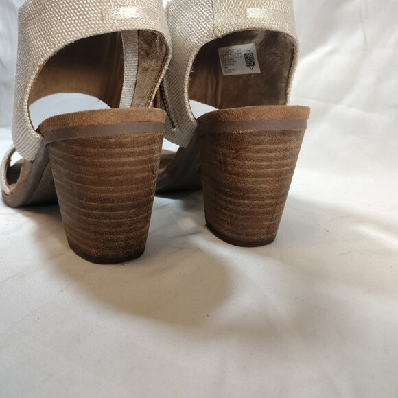 Toms Majorca Heeled Canvas Sandals - Picture 9 of 11